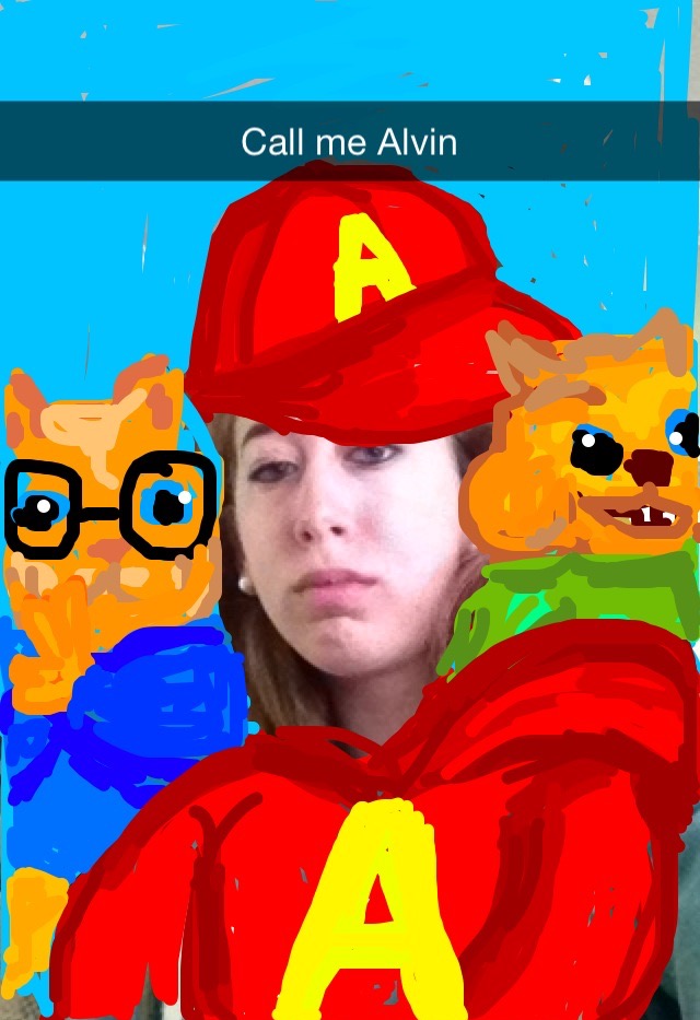 Emma as Alvin the Chipmunk