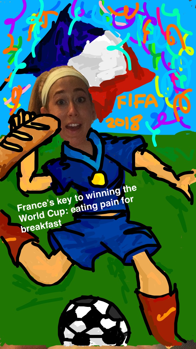 Emma playing in the world cup